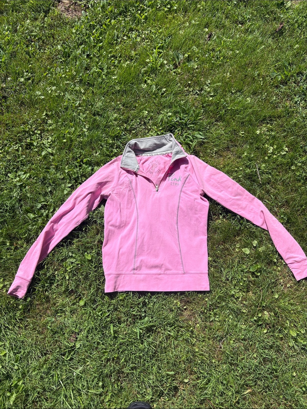 PINK Victoria's Secret Pink Half-Zip Pullover Jacket